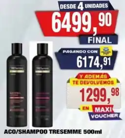 Maxiconsumo Tresemme aco/shampoo oferta