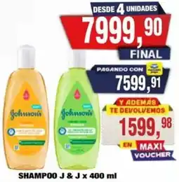 Maxiconsumo J & J shampoo oferta