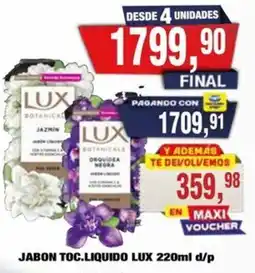 Maxiconsumo Lux jabon toc.liquido oferta