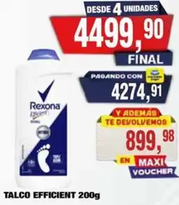 Maxiconsumo Rexona talco efficient oferta