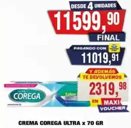 Maxiconsumo Corega crema ultra oferta