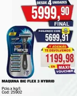 Maxiconsumo Bic maquina flex 3 hybrid oferta