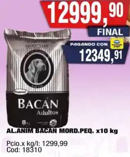 Maxiconsumo Bacan al.anim mord.peq. oferta