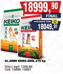 Maxiconsumo Keiko al.anim adul. oferta