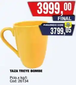 Maxiconsumo Taza treye bombe oferta