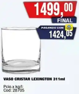 Maxiconsumo Vaso cristar lexington oferta