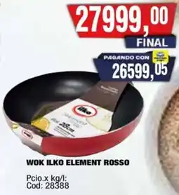 Maxiconsumo Ilko wok element rosso oferta