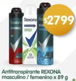 Supermercados Buenos Días Rexona antitranspirante masculino/femenino oferta