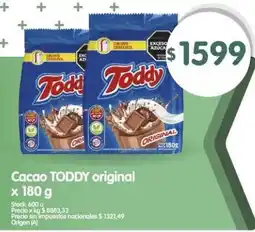 Supermercados Buenos Días Toddy cacao original oferta