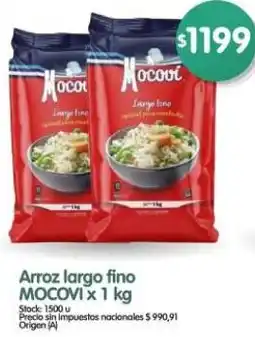 Supermercados Buenos Días Mocovi arroz largo fino oferta