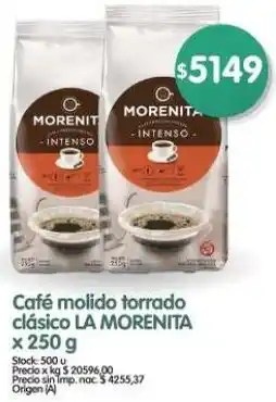 Supermercados Buenos Días La morenita café molido torrado clásico oferta