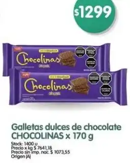 Supermercados Buenos Días Chocolinas galletas dulces de chocolate oferta