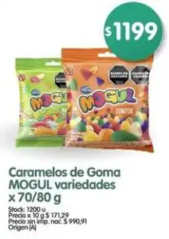 Supermercados Buenos Días Mogul caramelos de goma variedades oferta