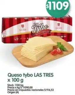 Supermercados Buenos Días Las tres queso tybo oferta