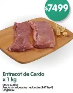 Supermercados Buenos Días Entrecot de cerdo oferta