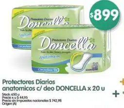 Supermercados Buenos Días Doncella protectores diarios anatomicos c/ deo oferta