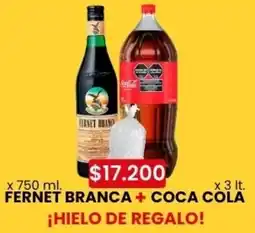 Autoservicio Capo Fernet branca + coca cola oferta