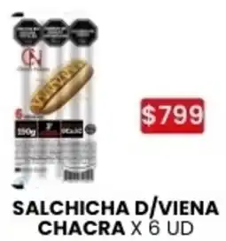 Autoservicio Capo Chacra salchicha d/viena oferta