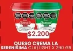Autoservicio Capo La serenisima queso crema cla/light oferta