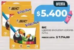 Supermayorista Vital Bic lápices evolution colores oferta