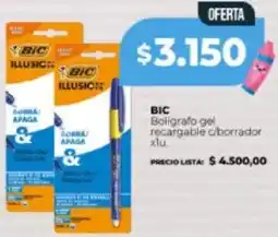Supermayorista Vital Bic boligrafo gel recargable c/borrador oferta