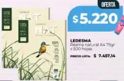 Supermayorista Vital Ledesma resma natural A4 oferta