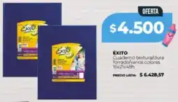 Supermayorista Vital Éxito cuaderno textura/dura forrado/varios colores oferta
