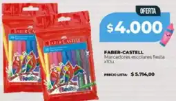 Supermayorista Vital Faber-castell marcadores escolares fiesta oferta