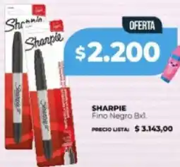 Supermayorista Vital Sharpie fino negro oferta