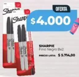 Supermayorista Vital Sharpie fino negro oferta