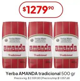 Hergo Amanda yerba tradicional oferta
