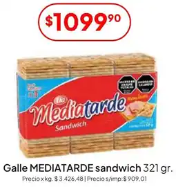 Hergo Mediatarde sgalle andwich oferta