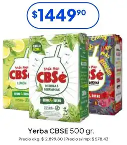 Hergo Cbse yerba oferta