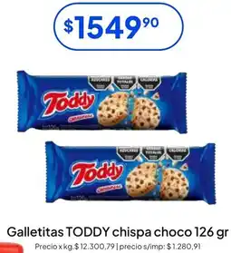 Hergo Toddy galletitas chispa choco oferta