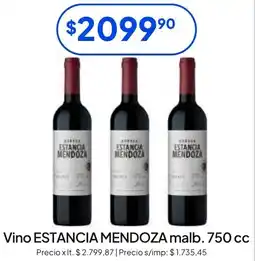 Hergo Vino estancia mendoza malb. oferta