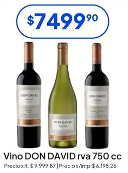 Hergo Don david vino rva oferta