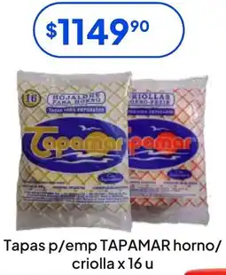 Hergo Tapamar horno/ criolla tapas p/emp oferta
