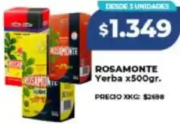 Supermayorista Vital Rosamonte yerba oferta