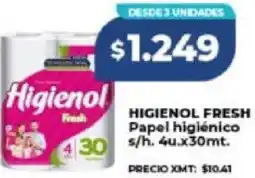 Supermayorista Vital Higienol fresh papel higiénico oferta