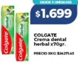 Supermayorista Vital Colgate crema dental herbal oferta