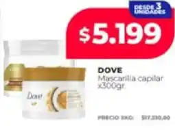 Supermayorista Vital Dove mascarilla capilar oferta