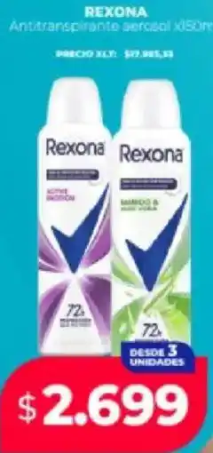Supermayorista Vital Rexona antitranspirante aerosol oferta