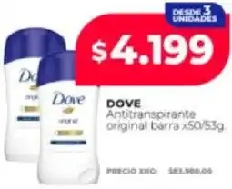 Supermayorista Vital Dove antitranspirante original barra oferta