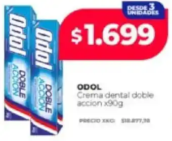 Supermayorista Vital Odol crema dental doble accion oferta