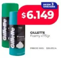 Supermayorista Vital Gillette Foamy oferta