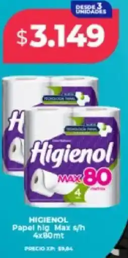 Supermayorista Vital Higienol papel hig max s/h oferta