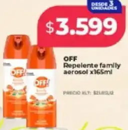 Supermayorista Vital OFF! Repelente family aerosol oferta