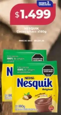 Supermayorista Vital Nestlé nesquik cacao stacc oferta