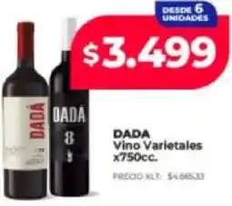 Supermayorista Vital Dadá vino varietales oferta