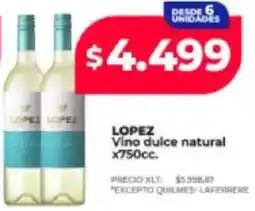 Supermayorista Vital Lopez vino dulce natural oferta